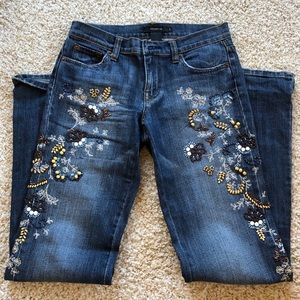 Arden B Embroidered Jeans size 2